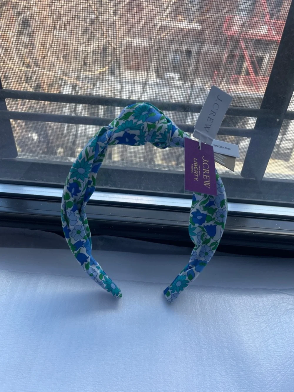 ❤️J. Crew Floral Headband — Blue & Green Florals NWT